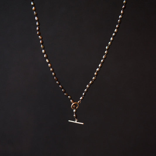 Black Seed Pearl Necklace