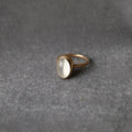 Large Oval Moonstone Cabochon Ring