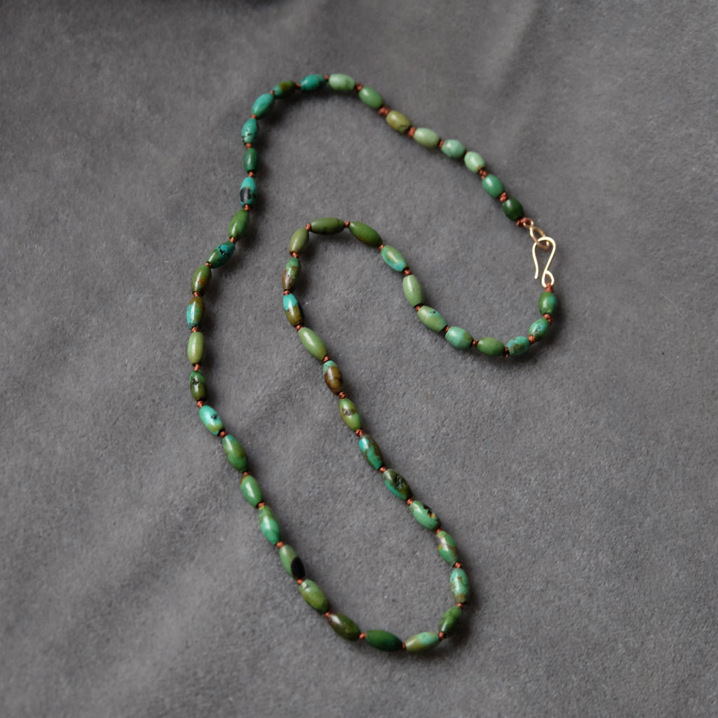 Green Turquoise Beaded Necklace