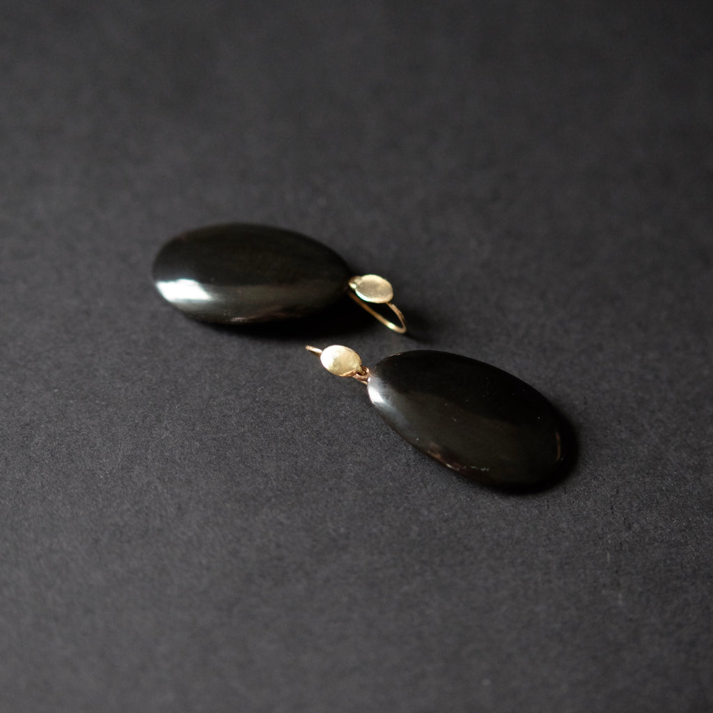 Hand Carved Horn  Earrings