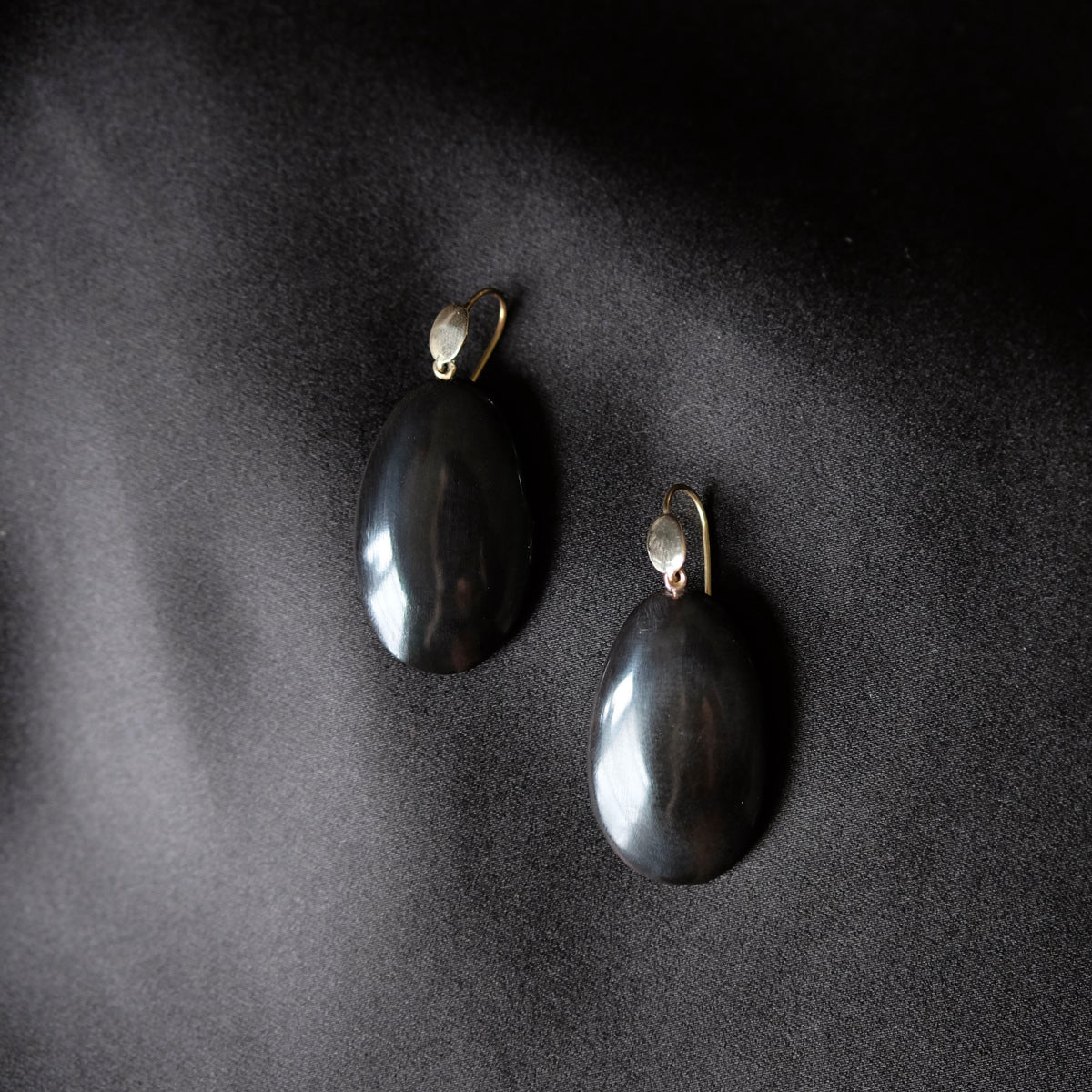 Hand Carved Horn  Earrings