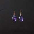Amethyst Tear Drop Earrings