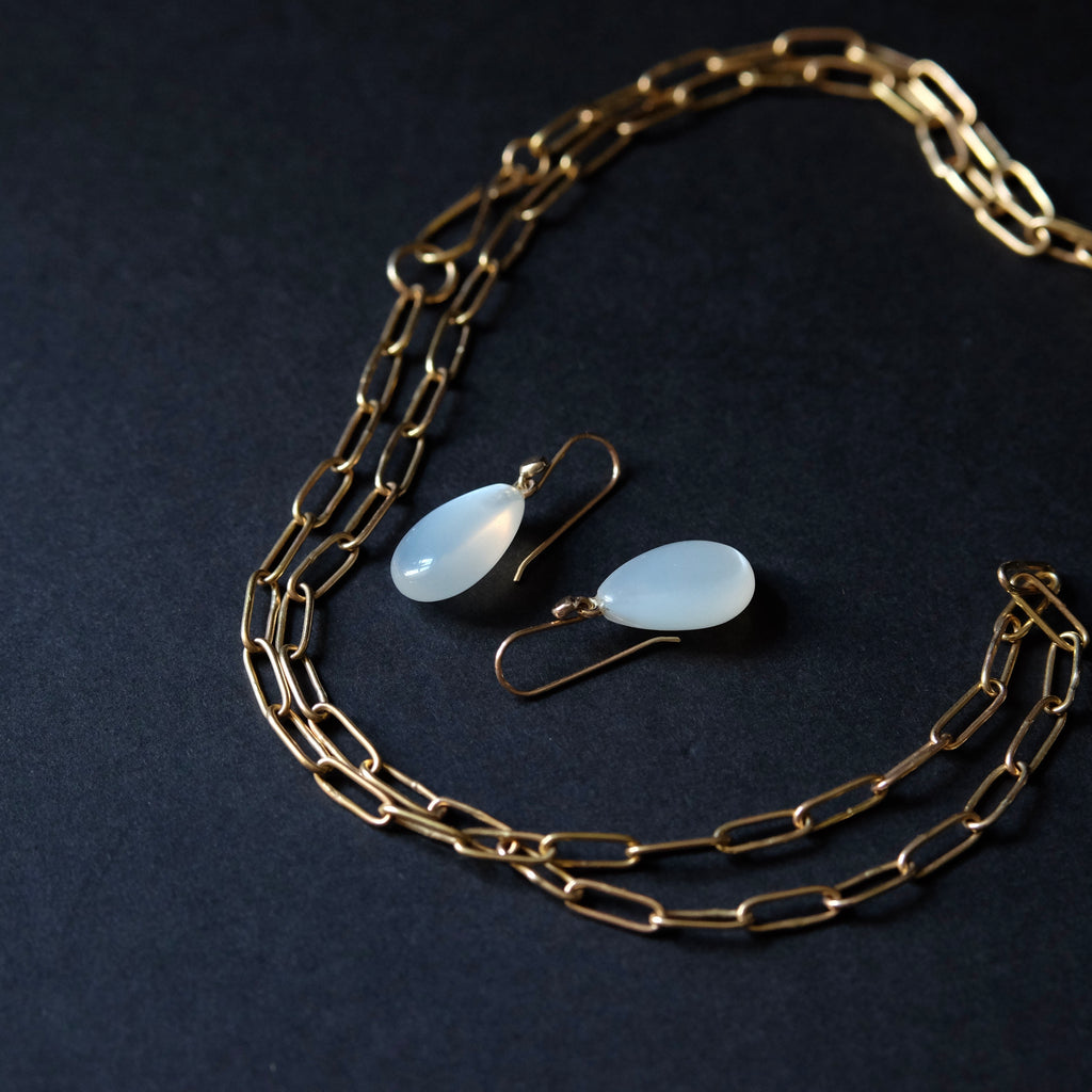 Moonstone Teardrop Earrings
