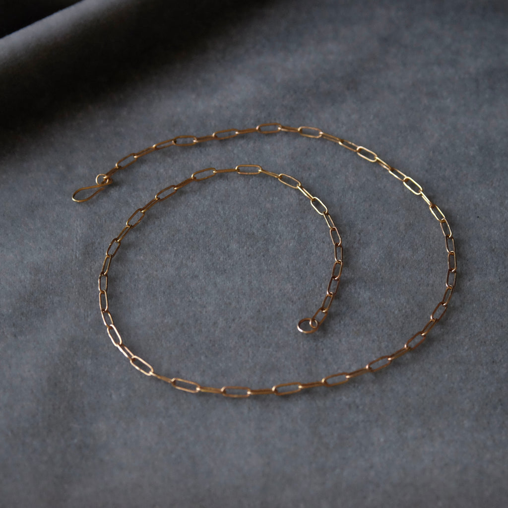Hand Made 14k Gold Oval Link Chain