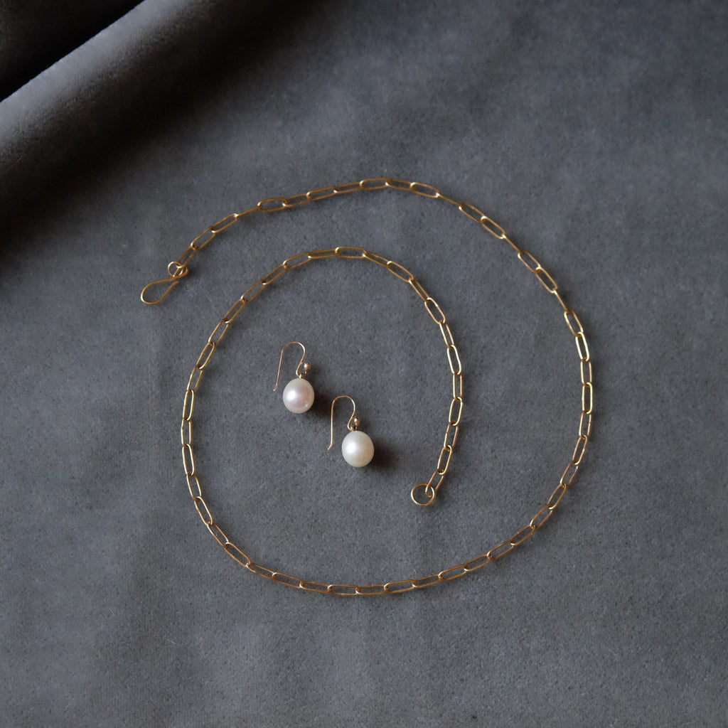 Hand Made 14k Gold Oval Link Chain