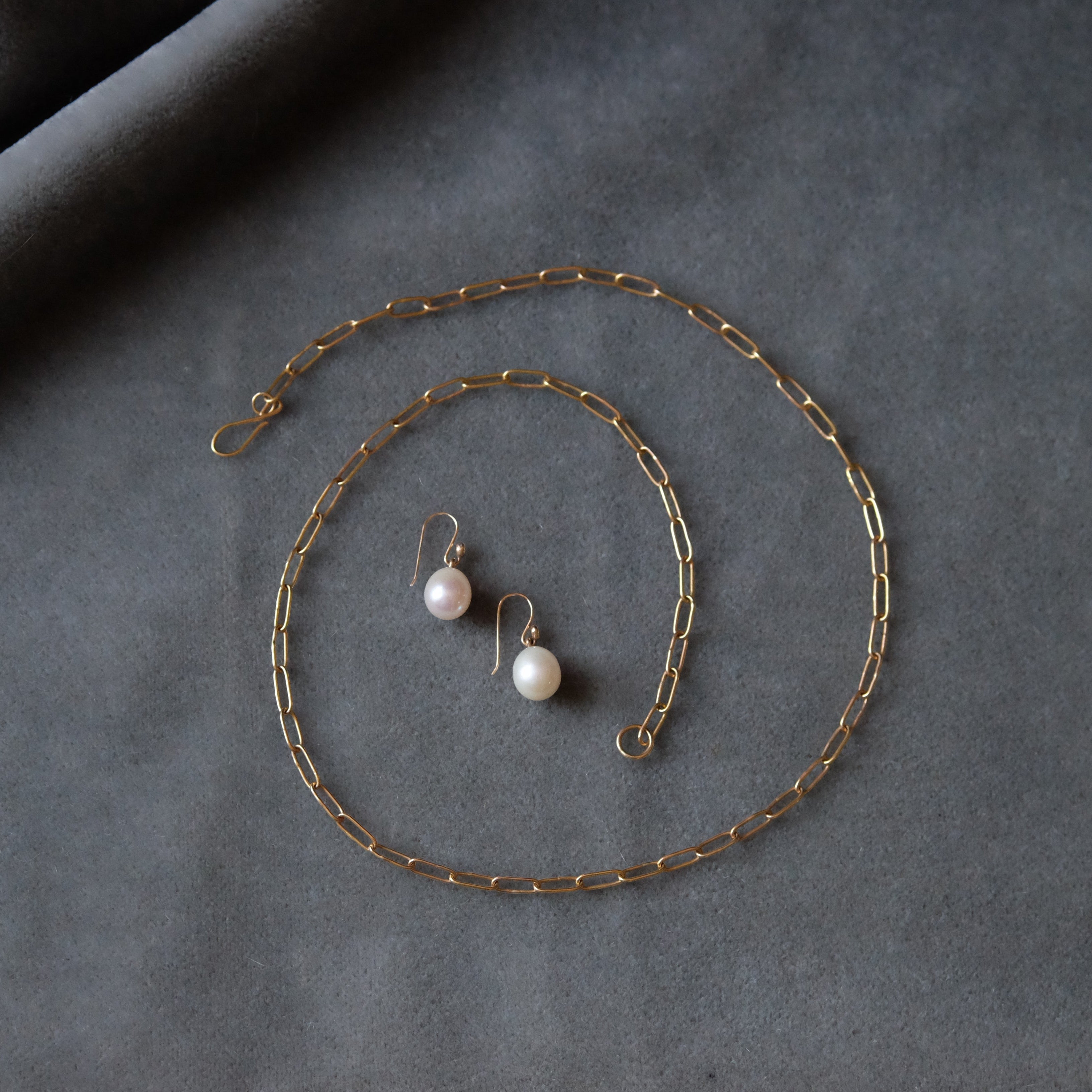 Hand Made 14k Gold Oval Link Chain
