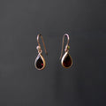 Pear Cut Faceted Garnet Earrings