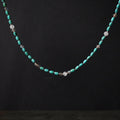 Turquoise Beaded Choker with Moonstone and Labrodorite