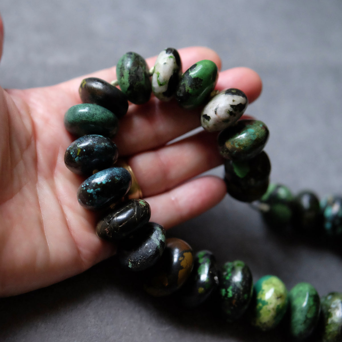 Large Turquoise Bead Necklace