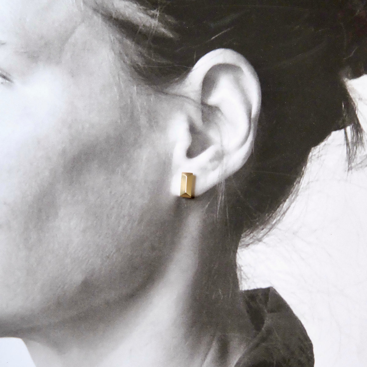Ingot Stud Earrings