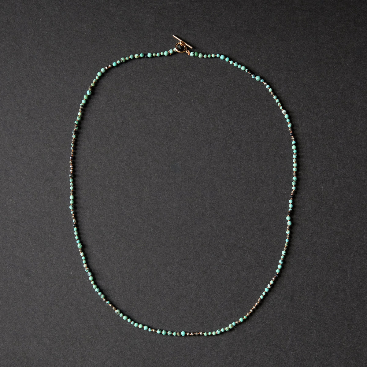 Tiny Turquoise Bead Necklace
