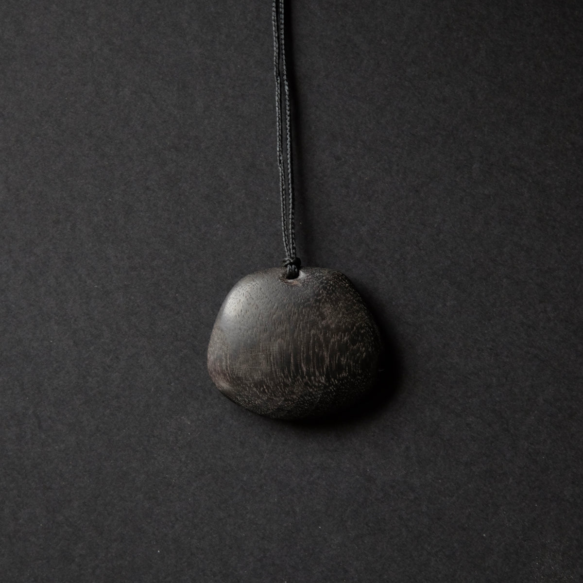 Ebonized Walnut Hand Carved Pendant