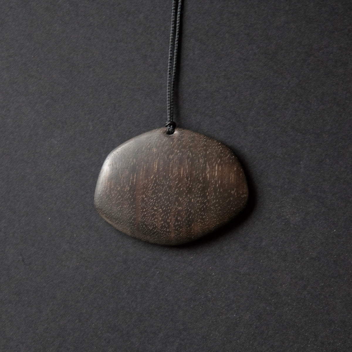 Ebonized Walnut Hand Carved Pendant