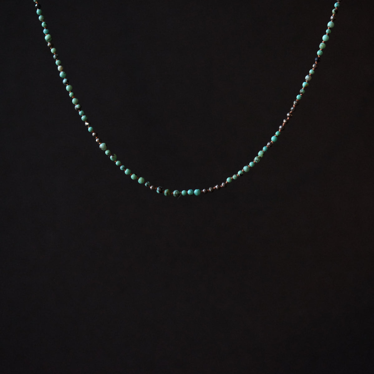 Tiny Turquoise Bead Necklace