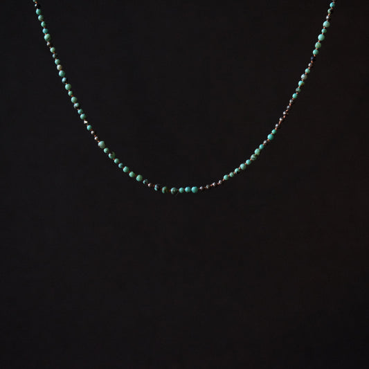 Tiny Turquoise Bead Necklace