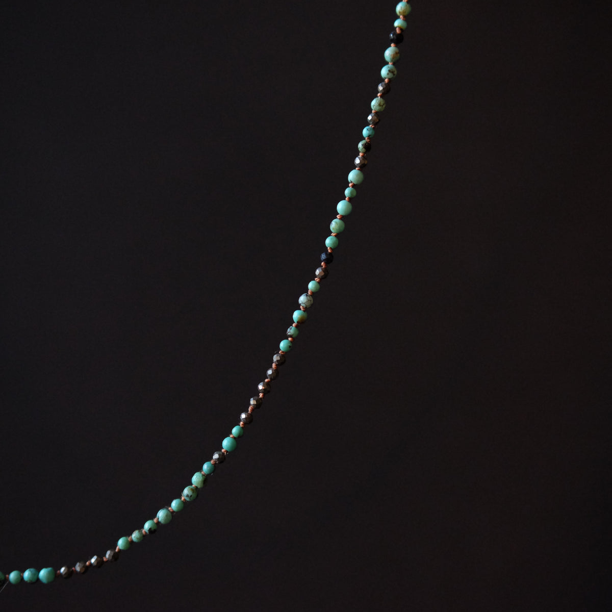 Tiny Turquoise Bead Necklace