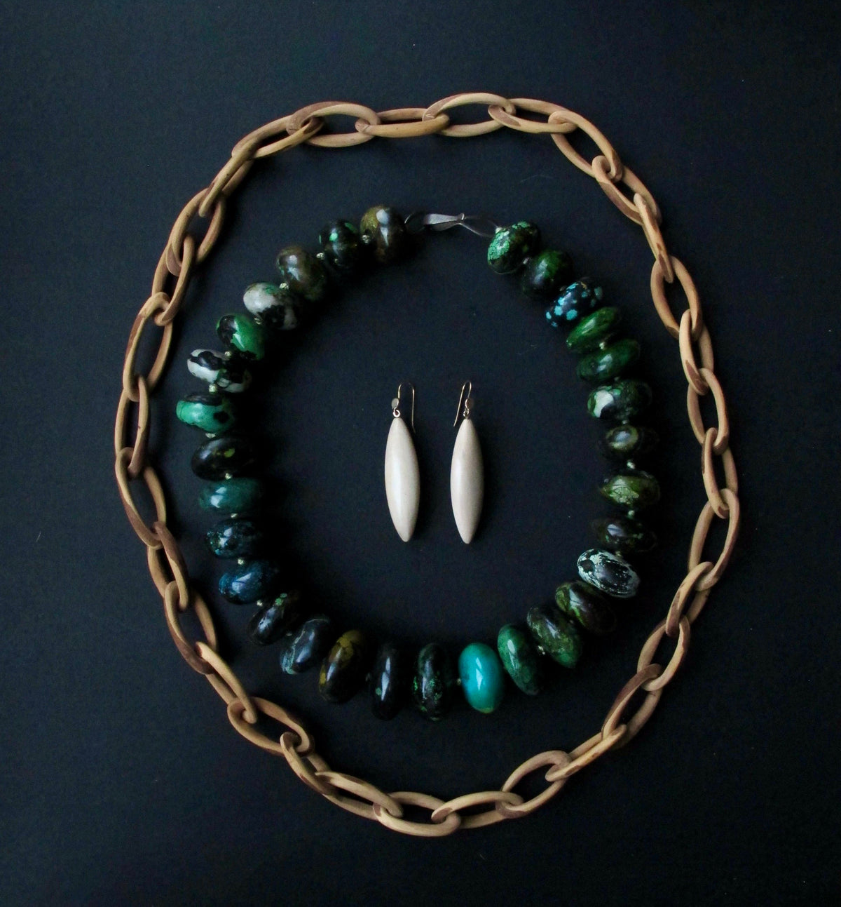 Large Turquoise Bead Necklace