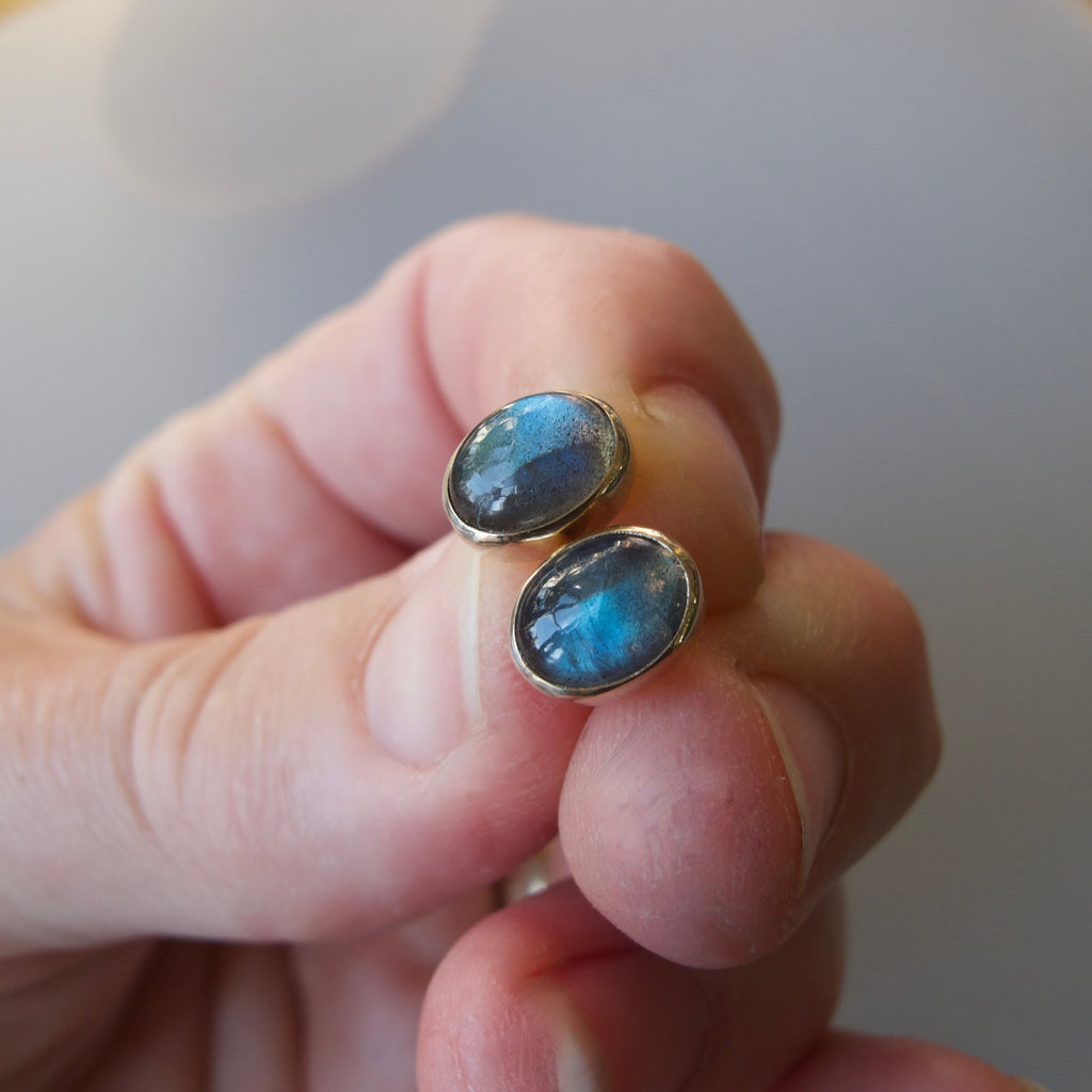 Labrodorite Stud Earrings