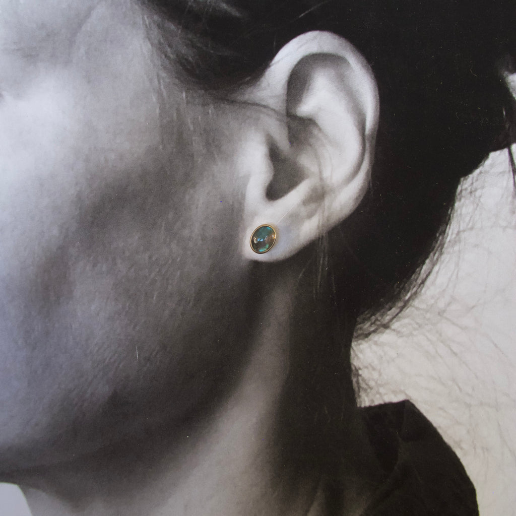 Labrodorite Stud Earrings