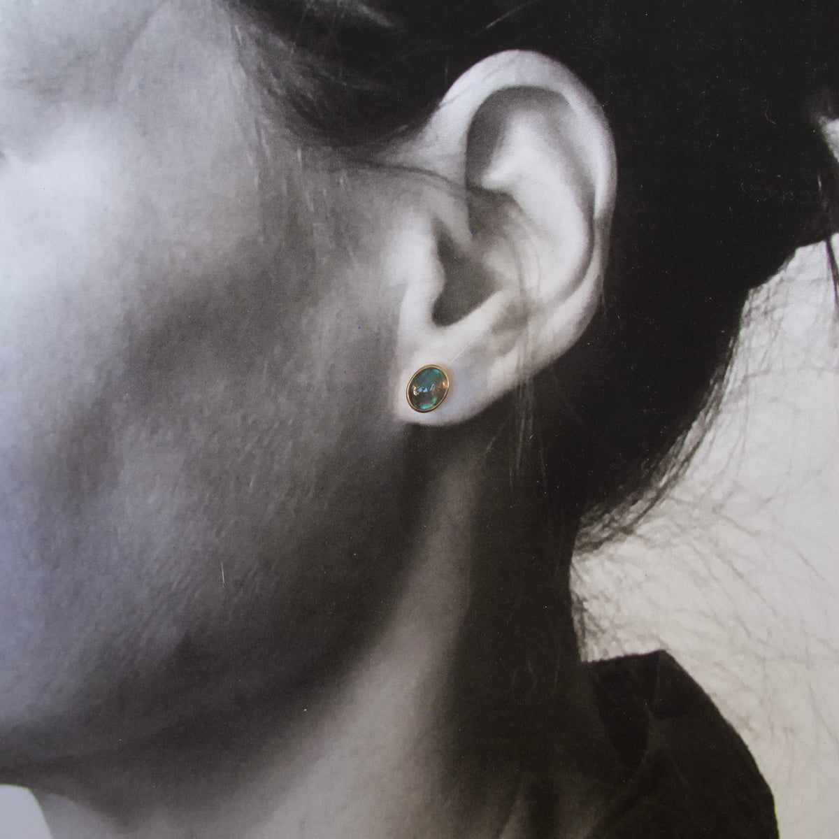 Labradorite Stud Earrings