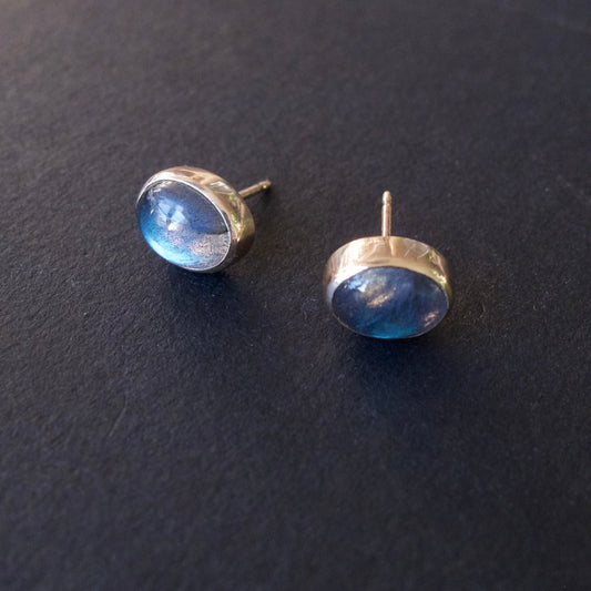 Labradorite Stud Earrings