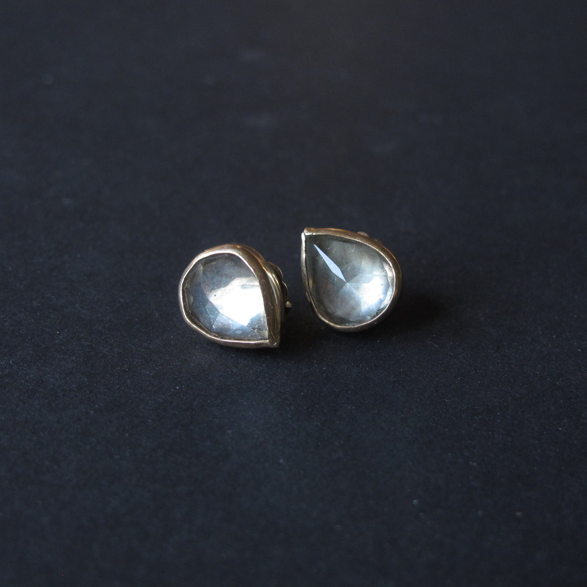 Pear Cut Aquamarine Stud Earrings