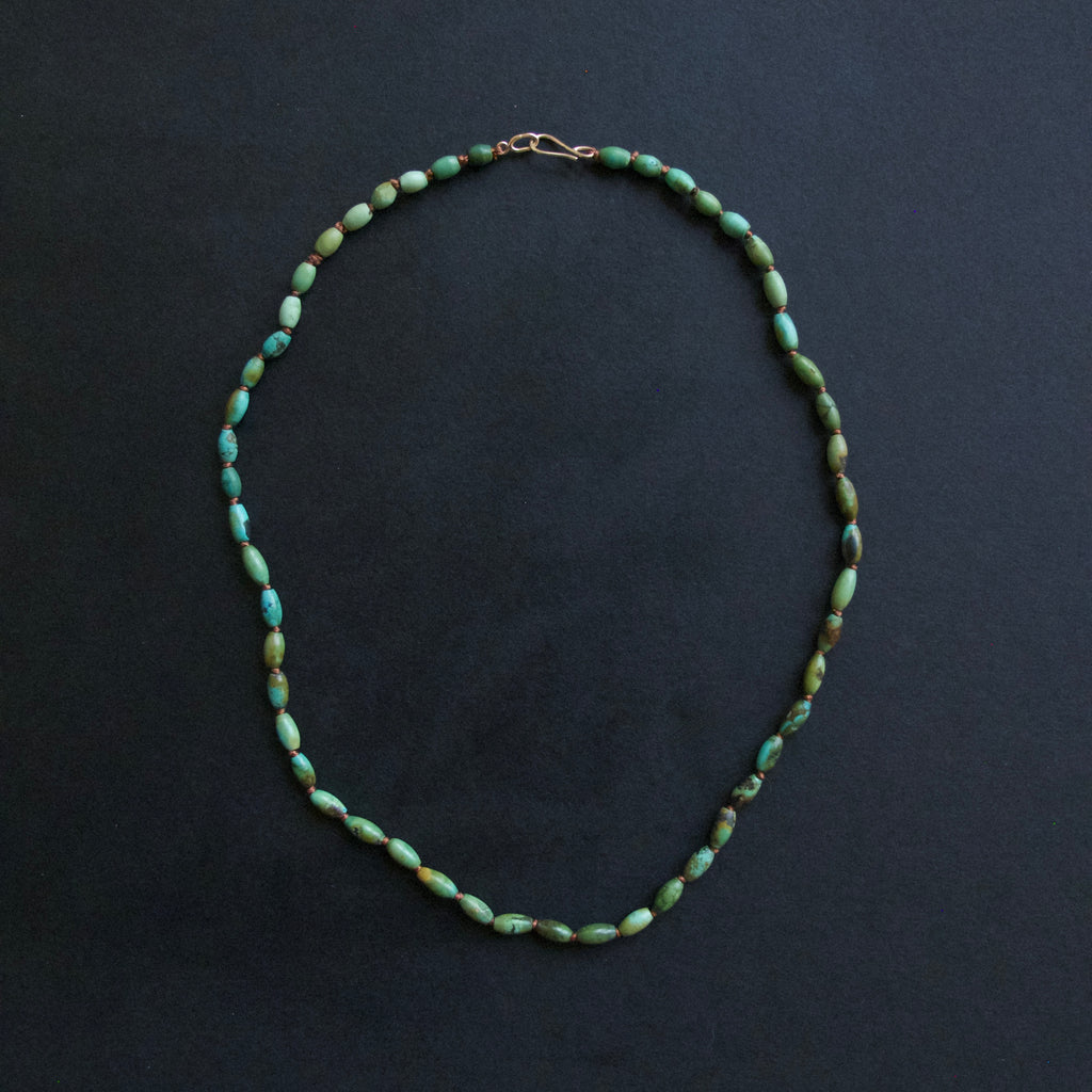Green Turquoise Beaded Necklace