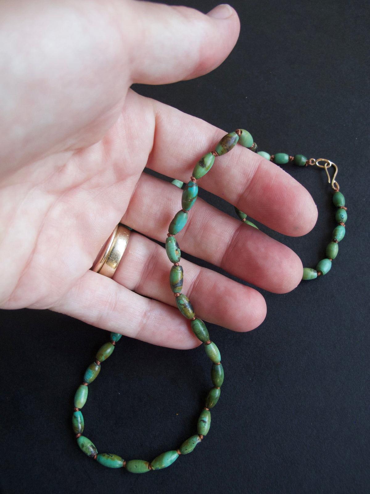 Green Turquoise Beaded Necklace