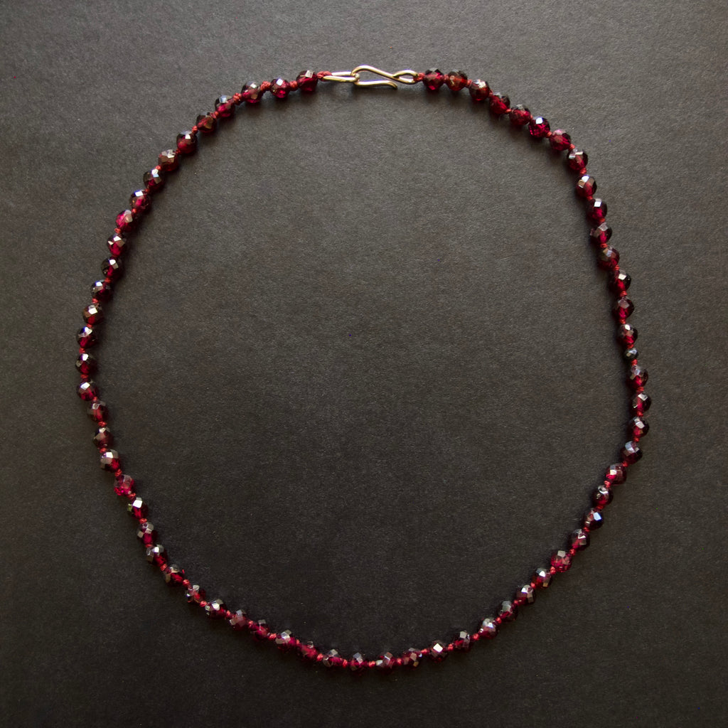 Faceted Garnet Necklace