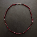 Faceted Garnet Necklace