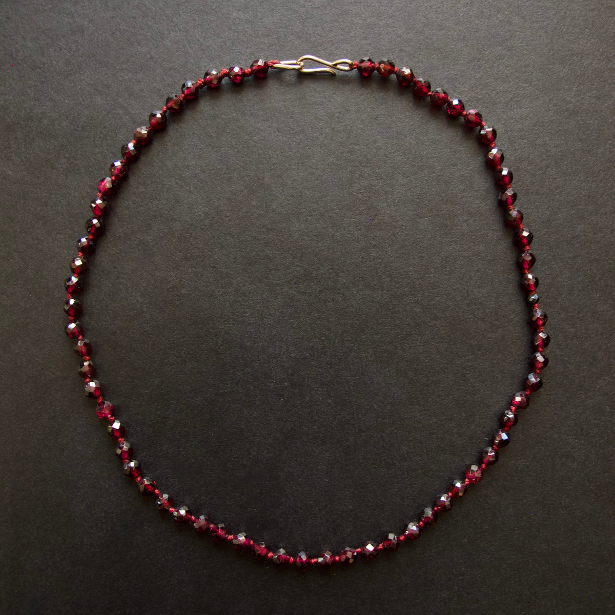 Faceted Garnet Necklace