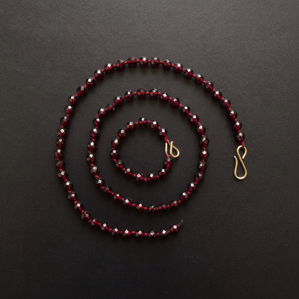 Faceted Garnet Necklace
