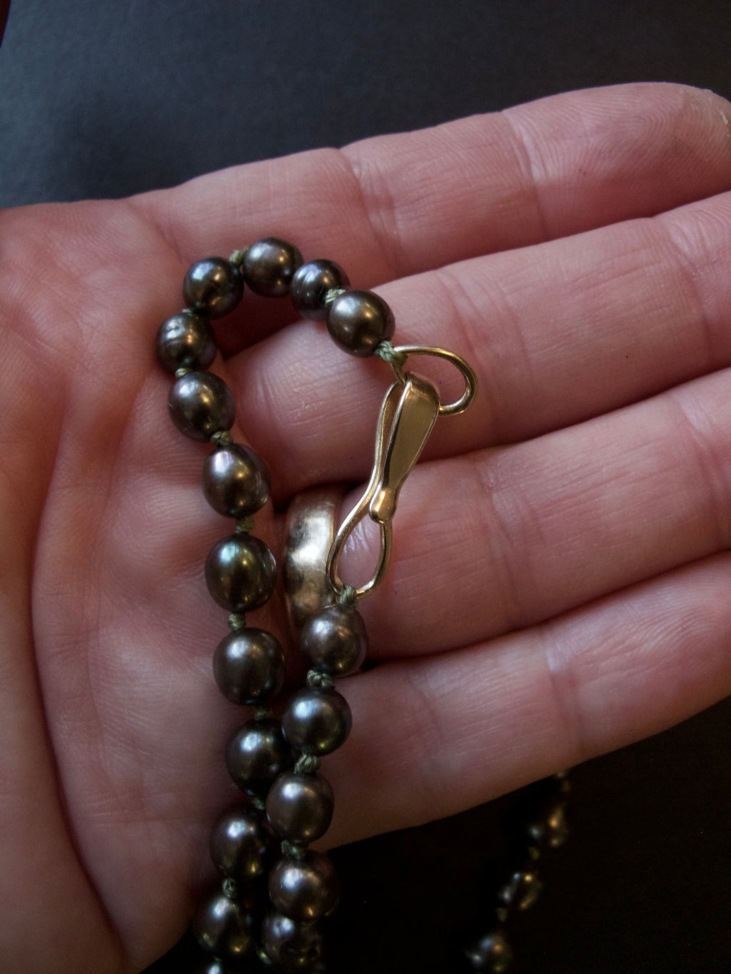 Black Pearl Necklace
