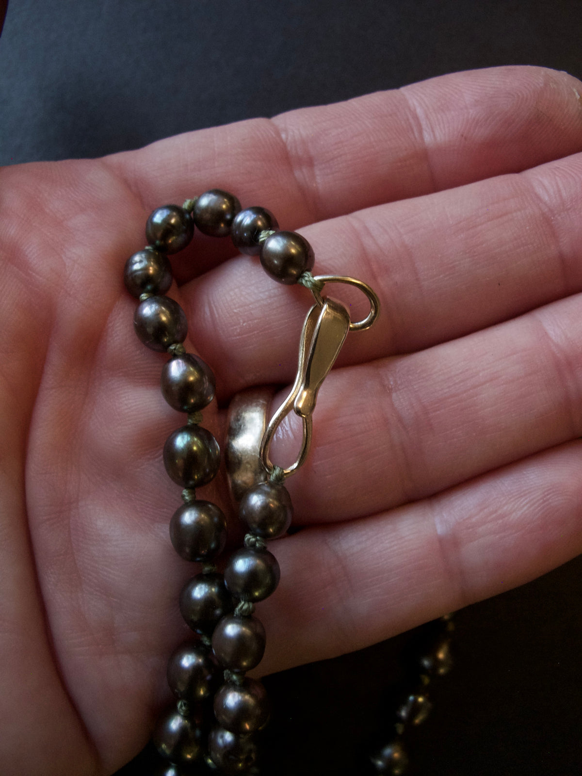 Black Pearl Necklace
