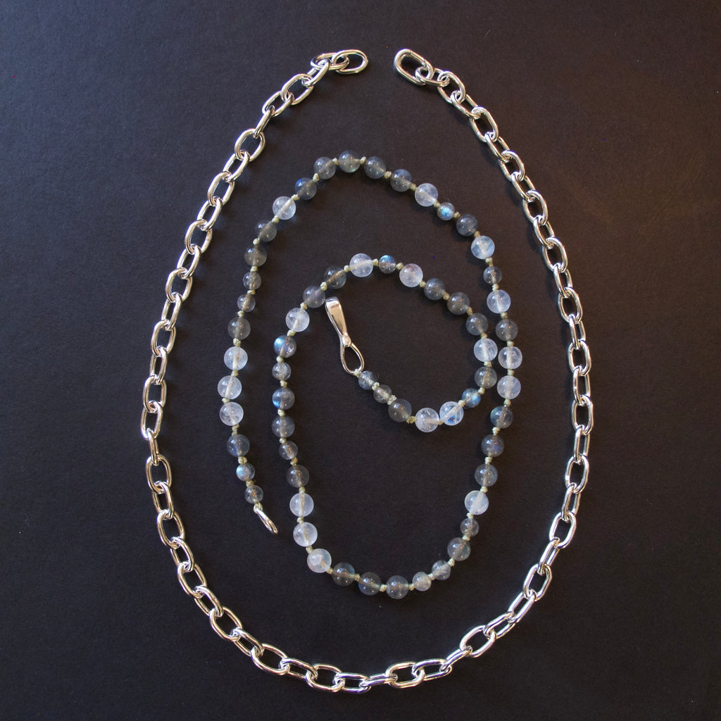 Labrodorite and Moonstone necklace
