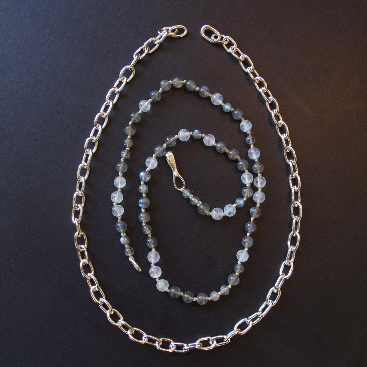 Labrodorite and Moonstone necklace