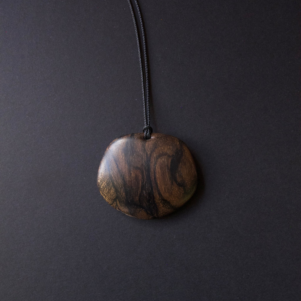 Assorted Carved Ziricote Pendants