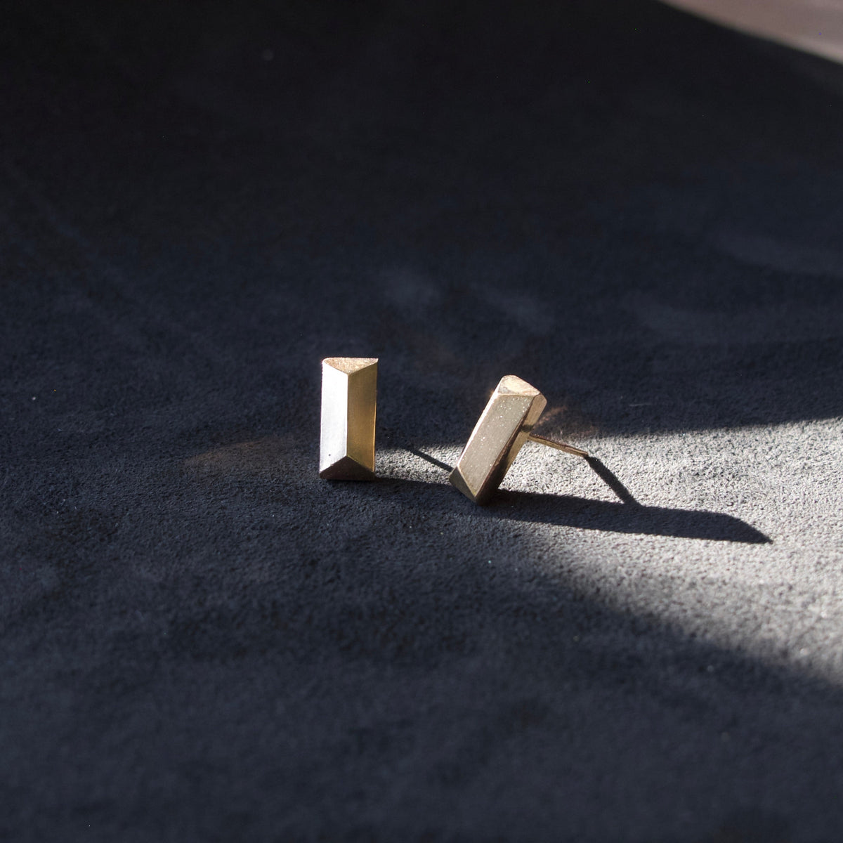 Ingot Stud Earrings