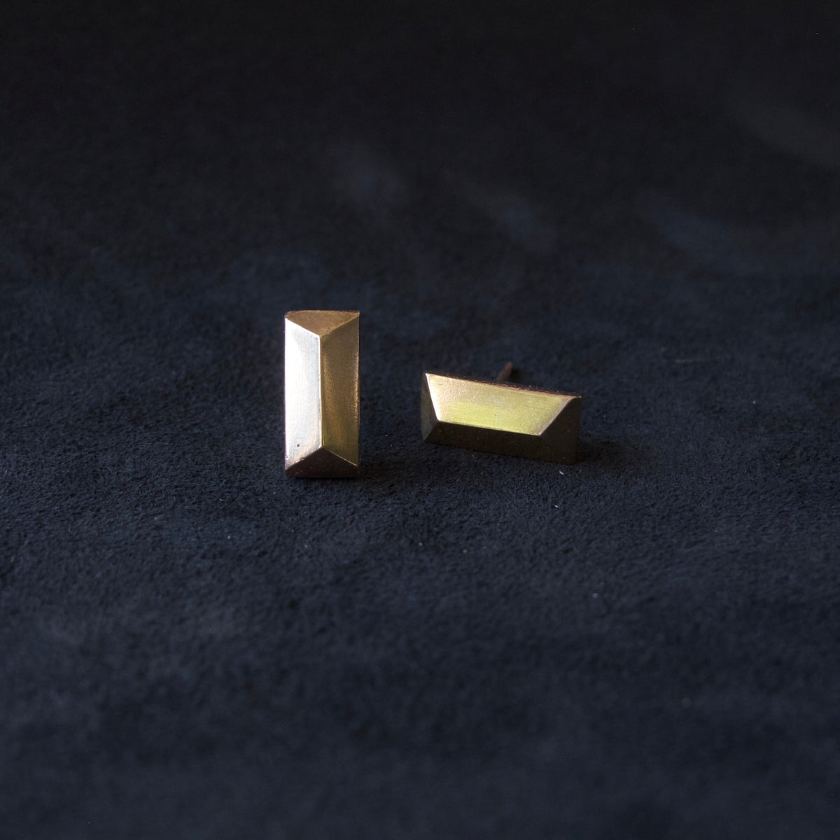 Ingot Stud Earrings