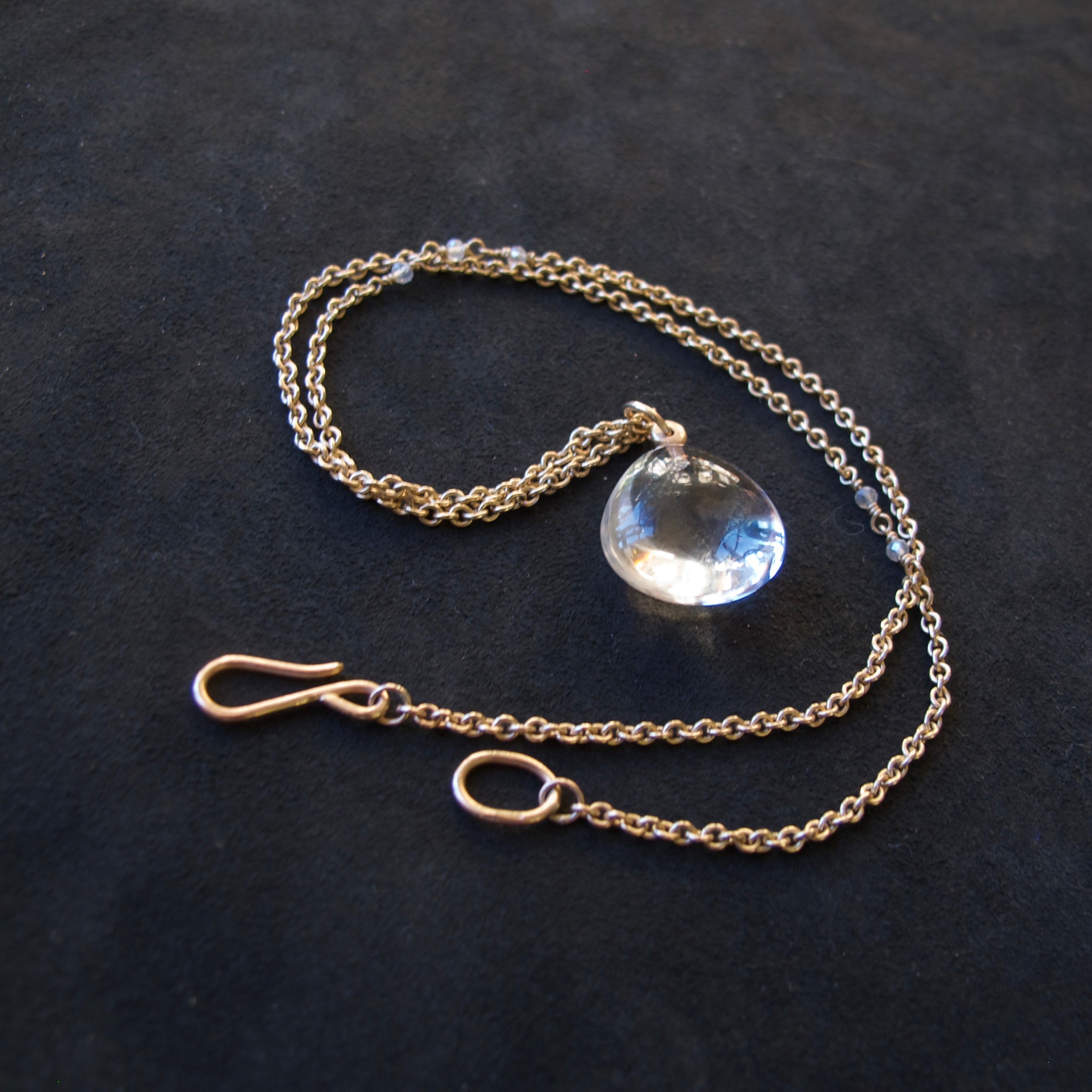 Rock Crystal Pear Shape Pendant
