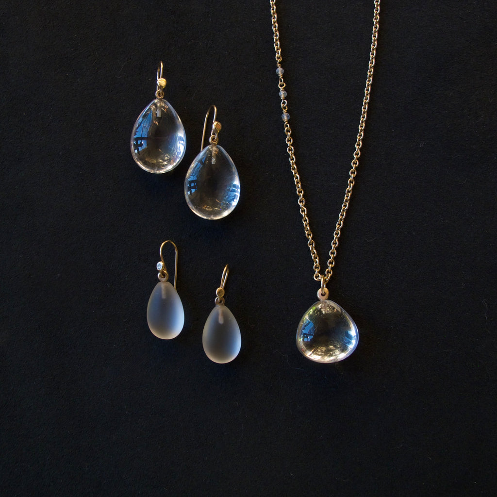 Rock Crystal Pear Shape Pendant