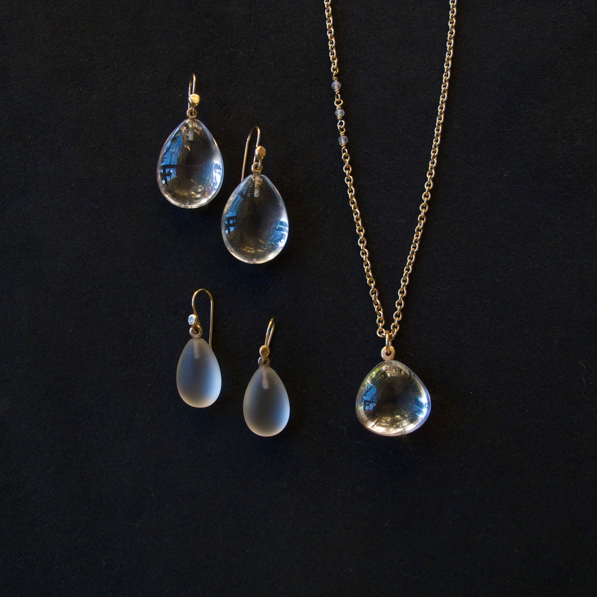 Rock Crystal Pear Shape Pendant