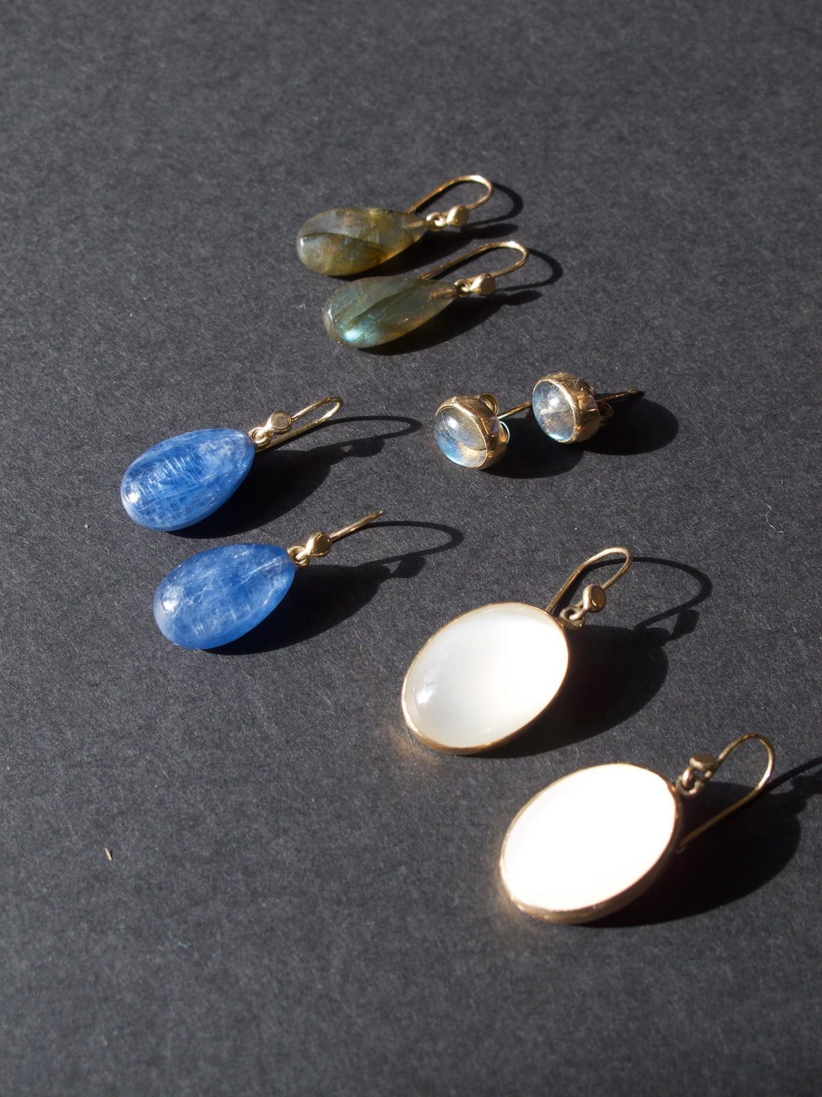 Kyanite Teardrop Earrings