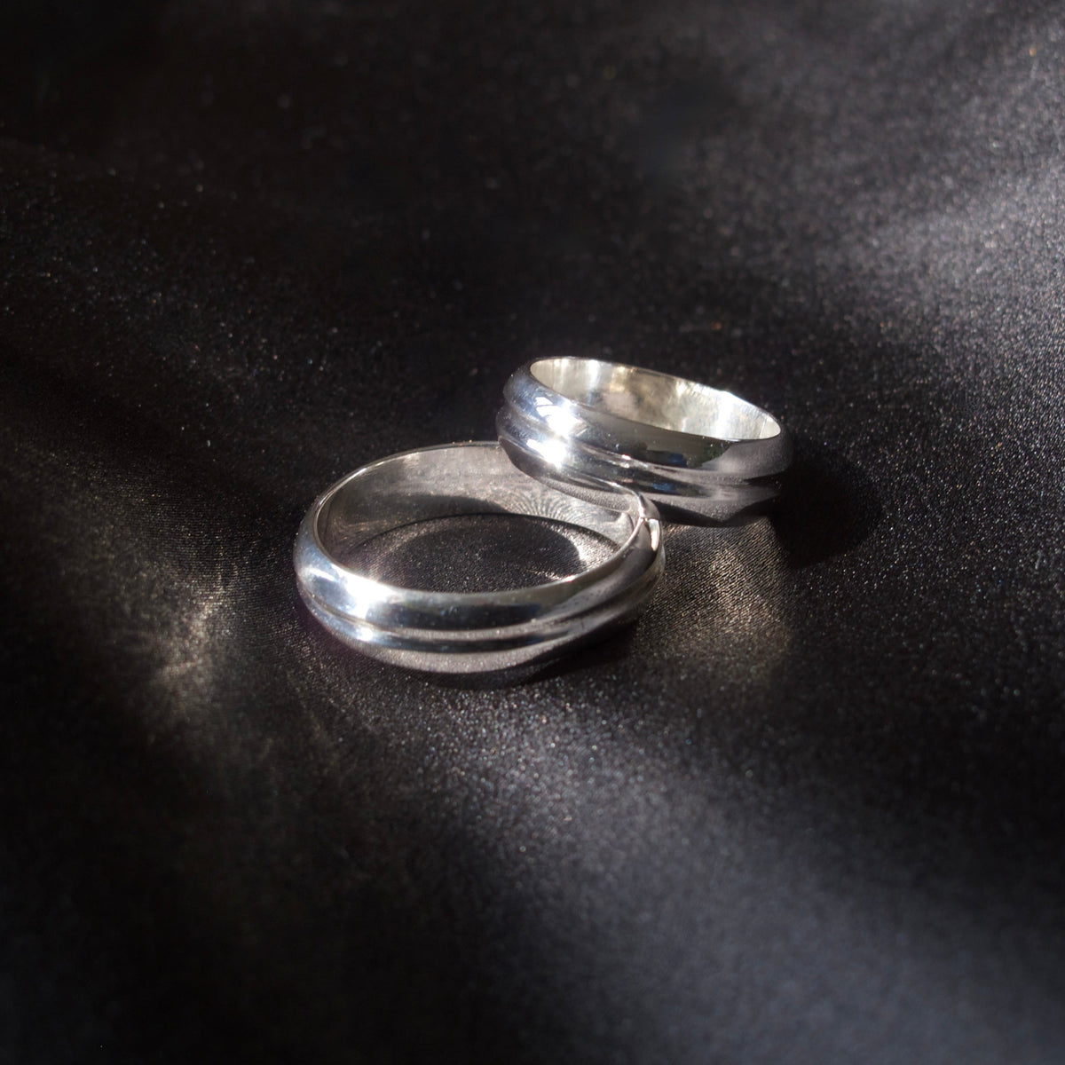 Sterling Silver Grooved Band