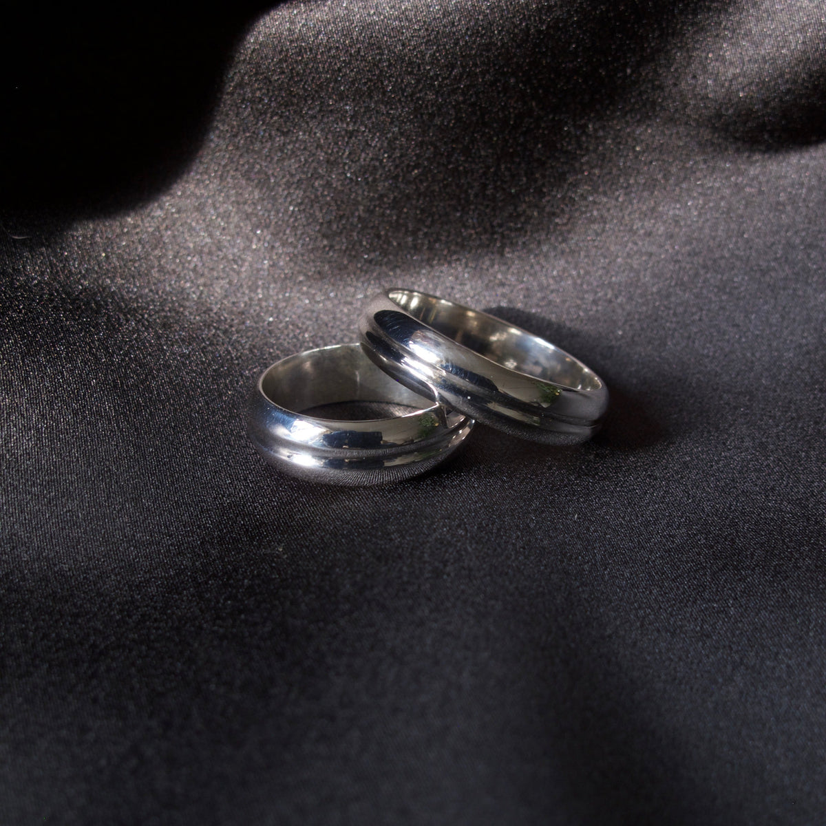 Sterling Silver Grooved Band