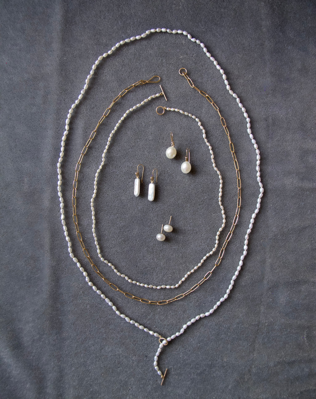 Long Seed Pearl Necklace