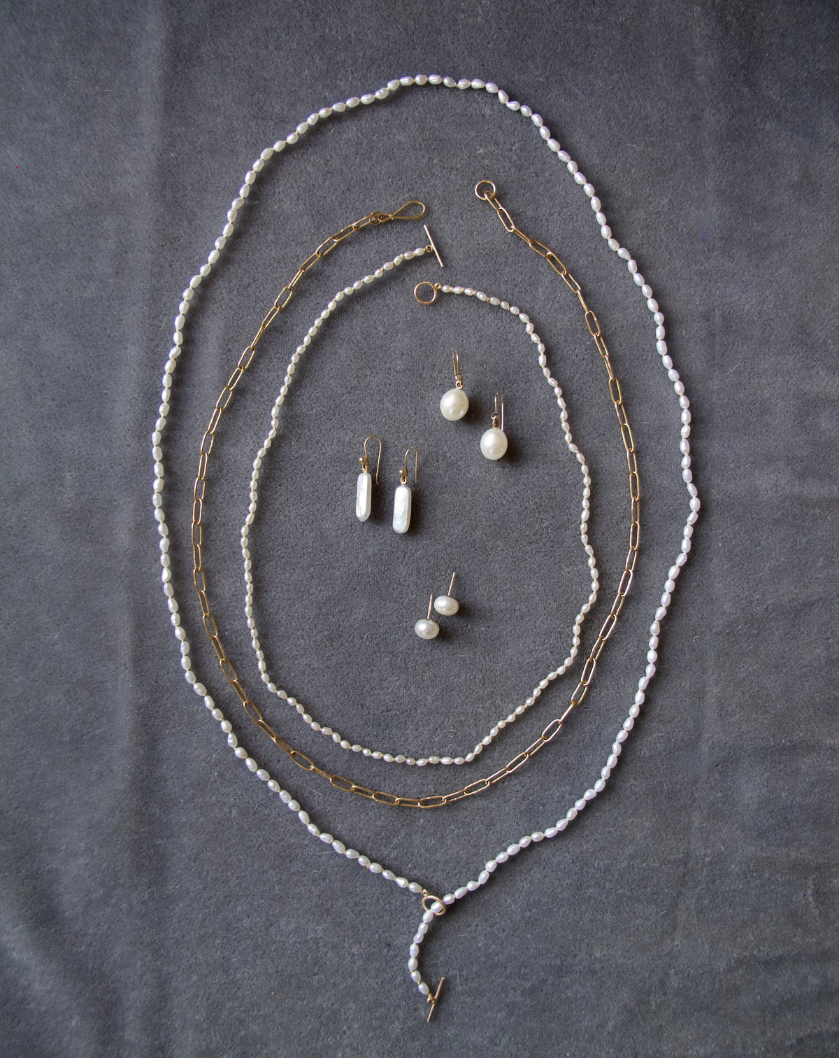Long Seed Pearl Necklace
