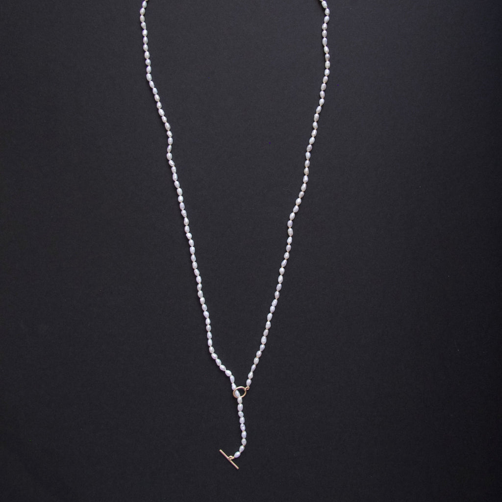 Long Seed Pearl Necklace