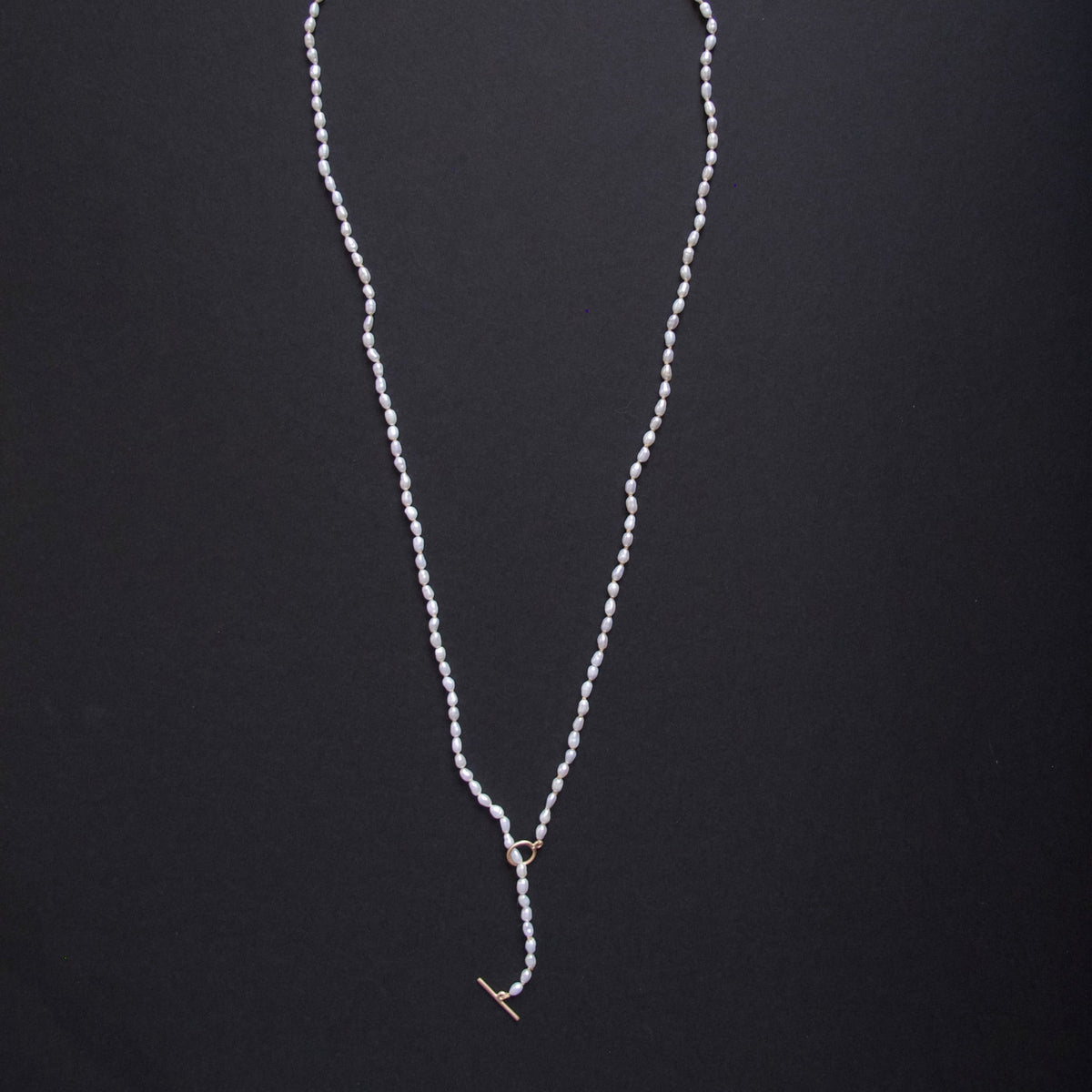 Long Seed Pearl Necklace