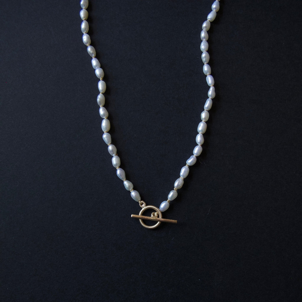 Long Seed Pearl Necklace